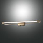 LED-Wandleuchte Rapallo, messing, IP44, 80 cm