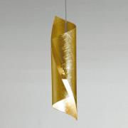 Knikerboker Hué LED-Hängelampe 8x37 cm Blattgold