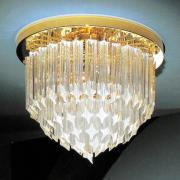 24 K vergoldete Kristall-Deckenlampe Punta