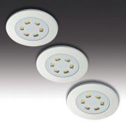 3er-Set LED-Einbauleuchte R 55