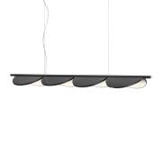 FLOS Almendra Linear LED-Hängelampe 4fl, anthrazit