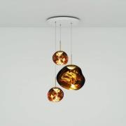 Tom Dixon Melt Trio Round Pendellampe 3fl gold