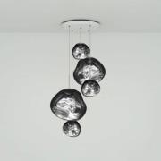 Tom Dixon Melt Large Round Pendellampe 5fl chrom