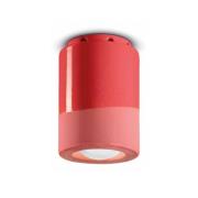 Deckenlampe PI, zylinderförmig, Ø 8,5 cm, rot