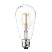 LED-Leuchtmittel Vintage, E27, 3,5 W, 2.200 K, klar, dimmbar