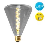 LED-Lampe Dilly E27 4W 2200K dimmbar, grau getönt