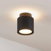 Arcchio Walisa Deckenlampe, Milchglas, schwarz