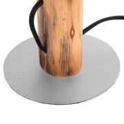 Tischlampe Norin mit Gestell aus Eukalyptusholz