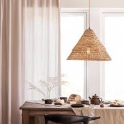 PR Home Pune Pendellampe mit Rattanschirm