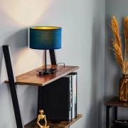 Tischlampe Golden Roller dunkelblau/gold Höhe 30cm