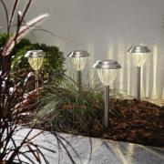 LED-Solarsockelleuchte Palma im 4er-Set