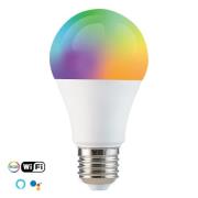 LED-Lampe E27 5,5W Tuya-App, RGBW, WiFi, dimmbar