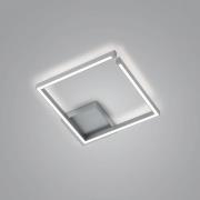 LED-Deckenleuchte Yoko, up/down, 40x40 cm, nickel