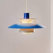 Louis Poulsen PH 5, Designer-Pendellampe blau