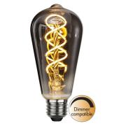 LED-Rustikalampe E27 ST64 2W Filament 2.100K rauch