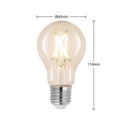 LED-Lampe E27 4W 2.700K Filament, dimmbar, klar