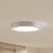 Prios LED-Deckenleuchte Edwina, silber, 24,5cm, 2er, dimmbar