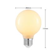 LED-Lampe E27 4W G80 2.700K dimmbar opal 2er-Set
