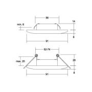 BRUMBERG Adapt LED-Einbaudownlight, nickel matt