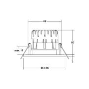 BRUMBERG BB21 IP65 Einbau DALI Anschlussbox nickel