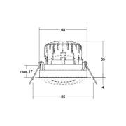 BRUMBERG BB23 LED-Spot IP65 on/off Anschlussbox nickel matt