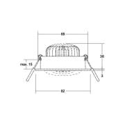 BRUMBERG LED-Einbauspot BB33 RC Anschlussbox strukturweiß