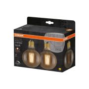 OSRAM 1906 E27 6,5W LED G95 824 gold dim 2er