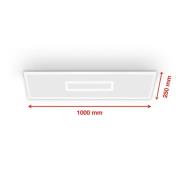 LED-Panel Centerlight weiß Remote CCT RGB 100x25cm