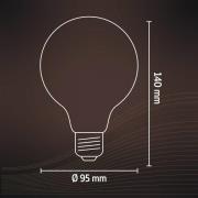 Calex E27 G95 4,5W LED-Filament gold 821 dimmbar