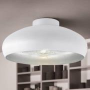 Deckenlampe Mogano aus Metall, Ø40cm, weiß