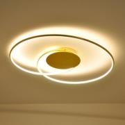 Lindby LED-Deckenlampe Joline, goldfarben, 74 cm, Metall