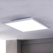 Lindby LED-Panel Livel, CCT, 62 cm x 62 cm, silber, Alu