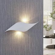 Lindby Salka LED-Wandleuchte aus weißem Stahl
