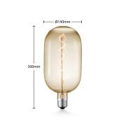 Lucande LED-Lampe E27 T140 4W 2.700K dimmbar amber