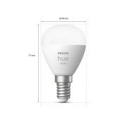 Philips Hue White LED-Tropfenlampe 2 x E14 5,7W