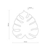 Envostar Wandleuchte Folah, Blattform, Holz hell, 40 x 35 cm