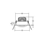 BRUMBERG LED-Einbaustrahler Tirrel-R, on/off, schwarz matt