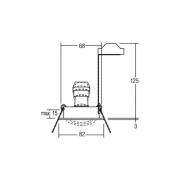 BRUMBERG Einbaustrahler Tirrel-R, GU10-Fassung, titan matt