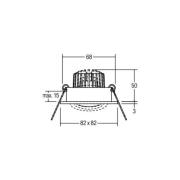 BRUMBERG LED-Einbaustrahler Tirrel-S, on/off, strukturweiß