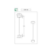 LED-Hängeleuchte Dunk, aluminium, 1-flammig, 3.000 K, Metall