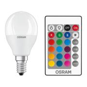 OSRAM LED-Lampe E14 4,9W Star+ Tropfen matt Remote