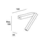 LEDS-C4 Hall Slim Wand-Leseleuchte mit LED weiß