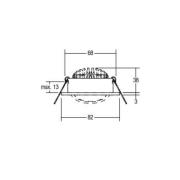 BRUMBERG LED-Einbaustrahler 38° rund creme 3.000K