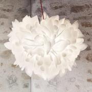 Slamp Veli Foliage Hängelampe weiß-rot Ø 55cm