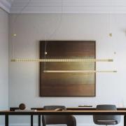 Rotaliana Squiggle H9 LED-Hängelampe gold 176cm