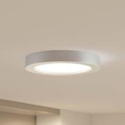 Prios LED-Deckenleuchte Edwina, silber, 24,5 cm, dimmbar