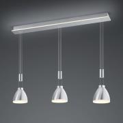 LED-Hängeleuchte Leni, 3-flg., nickel matt