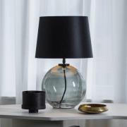 PR Home Jonna Tischlampe Ø 25 cm Rauchglas/schwarz