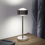 Puk! 120 Eye Table LED, Linsen matt, braun/chrom