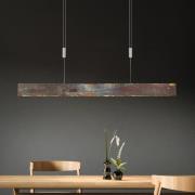 Quitani LED-Hängelampe Malu, gold oxidiert, Länge 100 cm